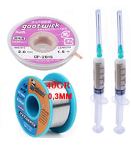 Flux,lehim Emme Tel 2,0mm Ve Lehim Teli Soldering 63sn/37pb Flux %1-3 40gr 0,3mm XX
