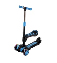 3-7 Yaş 30 kg Katlanır Frenli Led Işıklı Oturaklı Scooter 9557