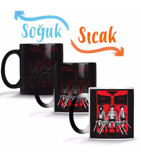 Attack On Titan The Survey Corps Sihirli Kupa Bardak Porselen