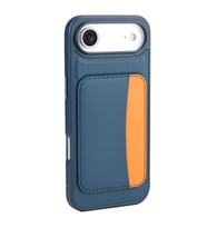 Apple iPhone 17 Air Uyumlu Kılıf Kartlıklı Zore X-Kart Silikon Kapak (Koyu Gri)