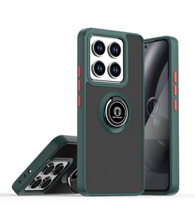 Xiaomi Mi 15 Kılıf Montreal Yüzüklü Silikon Kapak - Yeşil