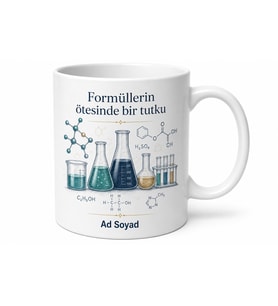 Kimyager Kupası Özel Baskılı Porselen Kupa Bardak Hediye
