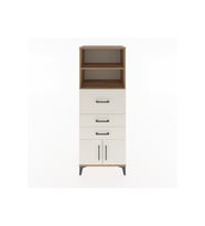 Hyperion Dolap 2 Raflı 3 Çekmeceli 2 Kapaklı 60x44x163 Çam-Aytaşı