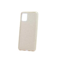 Samsung Galaxy A71 Uyumlu Kılıf Zore Shining Silikon (Gold)