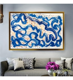 Altın Çerçeveli dekoratif tablo a1048 (Gold)