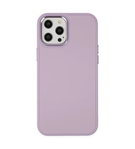 Apple iPhone 12 Pro Max Kılıf Asya Deri Silikon - Lila
