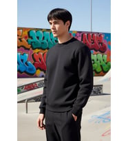 Erkek Bisiklet Yaka Standart Kol Regular Kalıp Sweatshirt Fonksiyonel Dayanıklı Kaliteli Şık