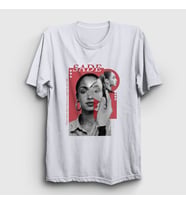 Presmono Unisex Beyaz Angel Müzik Sade T-Shirt 552746tt