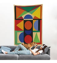 Auguste Herbin - Mücevher Duvar Örtüsü - Bijou-8080