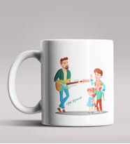 Kişiye Özel Müzik Öğretmeni Tasarımlı Beyaz Renk Kupa Bardak 2