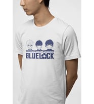 Blue Lock Face Beyaz Tişört 