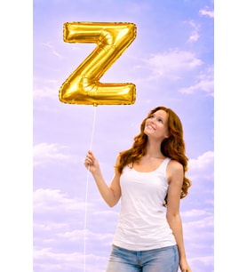 1 MT Gold Harf Balon Helyumsuz Paketli Kargo Gönderimi
