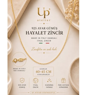 925 Ayar Gümüş İthal Zincirli Mavi Detaylı Kelebek Kolye 40-45cm Ayarlanabilir