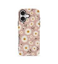 iPhone 16 Vorian Çift Katmanlı Kılıf Daisy Mocha Garden