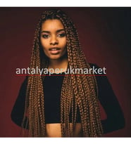 Afrika Örgüsü ve Rasta için Sentetik Saç 4 NO KAHVERENGİ X-pression