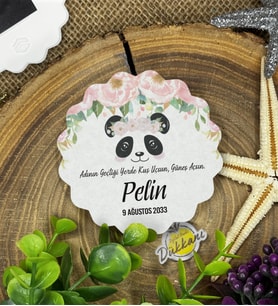 7cm Özel Baskılı Magnet Uv Baskılı - Sevimli Panda