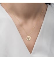 Kişiye Özel 925 Ayar Gümüş Pentagram Kolye