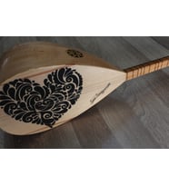 SAZ KISA SAP KALP VE SENİ SEVİYORUM İŞLEMELİ TAM SET SAZ