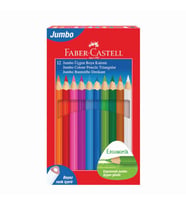 Faber Castell Jumbo Üçgen Kuru Boya 12 Renk 