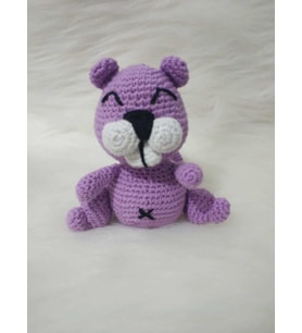 Maskot Köstebek Amigurumi Organik Oyuncak