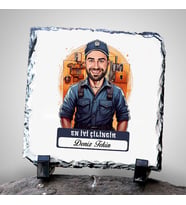 Kişiye Özel Hediye Karikatürlü En Yakışıklı Çilingir Dekoratif Taş