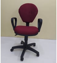 Çalışma Koltuk 12759 Amortisör Model BORDO Ortopedik Oturum Sağlam şık El Yapım (Kırmızı)