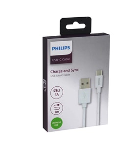 Philips Type-C USB Hızlı Şarj ve Data Kablo 1M SWR1601/93  3A