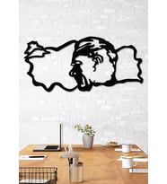 Gowpenart Atatürk Büstlü Türkiye Haritası Siyah Metal Duvar Dekoru - Ev & Ofis Tablosu - Hediye Tablo