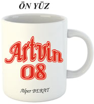 Kişiye Özel Hediyelik Artvin 08 Kupa Bardak