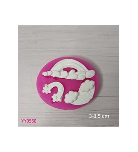 YY0560 Üçlü Gökkuşağı Silikon Kalıp