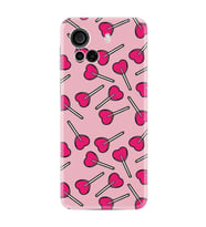 Casper Via F30 Kılıf Resimli Desenli Baskılı Silikon Heart Lollipop 1414