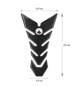 Grippatch Yamaha, BMW, Honda ile Uyumlu Universal 6D Karbon Tank Pad GC05