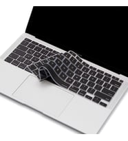Laptop MacBook Air 13inc Klavye Koruyucu A2179 A2337 2020 2021 Amerika İngilizce (Siyah)