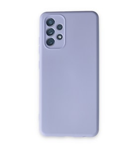 Galaxy A13 4G Kılıf Nano Içi Kadife Silikon - Lila