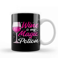 Funny Wine Is My Magic Potion Halloween Wino Pun Kupa Bardak Porselen