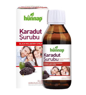 Hünnap Karadut Şurubu 50ml