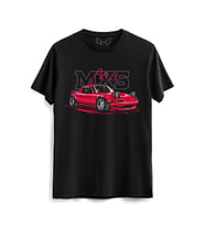 Mazda Mx5 Resimli Siyah Tshirt