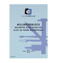 Alex Schoeller Milimetrik Blok A4 20 Sayfa Mavi 