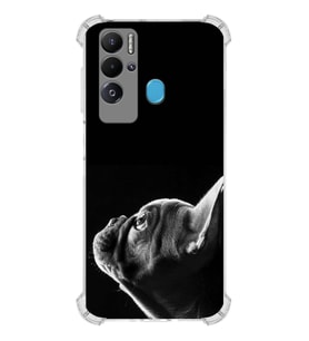 PrintiFy Tecno Pova Neo Uyumlu Köpek 1 Baskılı Şeffaf Köşe Korumalı Antişok Kılıf