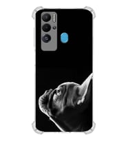 PrintiFy Tecno Pova Neo Uyumlu Köpek 1 Baskılı Şeffaf Köşe Korumalı Antişok Kılıf