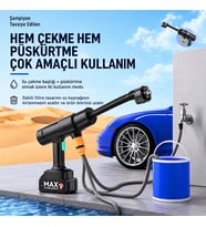 Northcity Ezere JetClean Pro 18000rpm Şarjlı Yüksek Basınçlı Araç ve Bahçe Yıkama Temizleme Tabancası-(5775)
