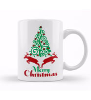 Yılbaşı Yeni Yıl Konseptli Merry Christmas 01 Kupa Bardak Porselen