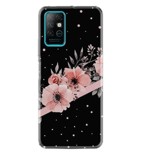 Infınıx Note 8 Kılıf Desenli Silikon Kılıf Flowers Dots 1423