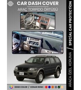 MITSUBISHI MONTERO SPORT (1996-2009) Torpido Örtüsü Ön Göğüs Koruma Torpido Koruma Araca Özel