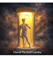 David Heykeli Lamba LED Işıklı Dekoratif Gece Lambası Modern Ev Ofis Masa Lambası