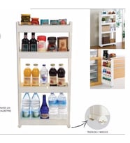 Motek SR-04 Slim Organizer 4 Katlı Raf  Beyaz