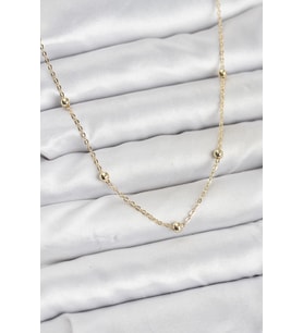 CM Gold Renk Top Zincirli Kadın Kolye 5886 - SSSSSS9841-4927