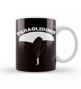 Paragliding Skydiving Parachuting Extreme Sports Paraglider Kupa Bardak Porselen