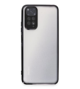 Redmi Note 11 Kılıf Lensli Silikon - Siyah