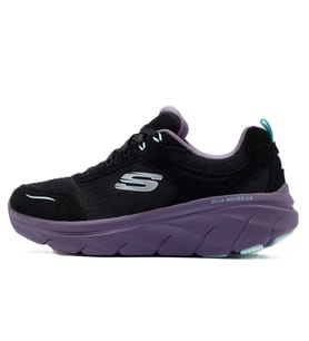 Skechers D'Lux Walker 2.0-Autumn Memory Foam Leather Womens Walking Shoes Hakiki Deri Hafızalı Taban Kadın Yürüyüş Ayakkabısı Siyah